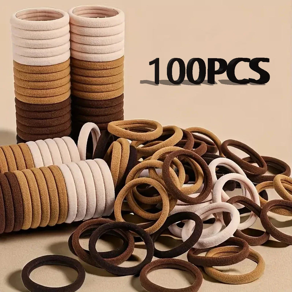 30-200 pieces of women's hair accessories, basic headband, headband tie, ponytail holder, simple and fashionable nylon