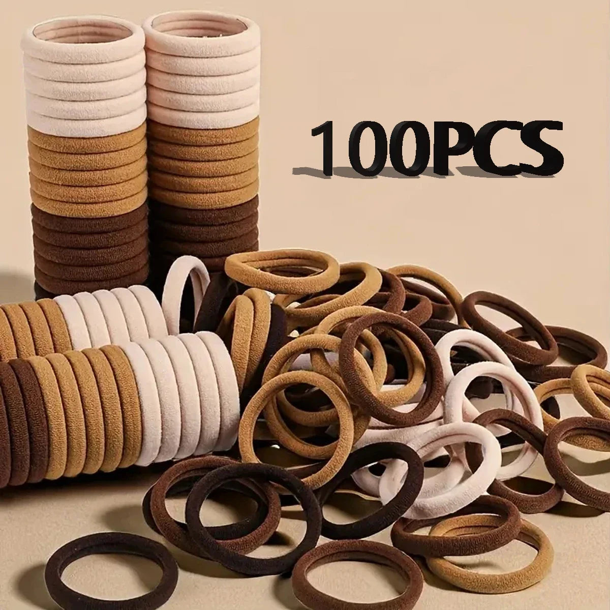 30-200 pieces of women's hair accessories, basic headband, headband tie, ponytail holder, simple and fashionable nylon