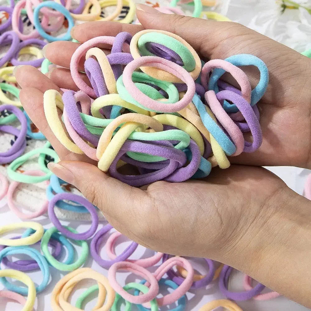 30-200 pieces of women's hair accessories, basic headband, headband tie, ponytail holder, simple and fashionable nylon