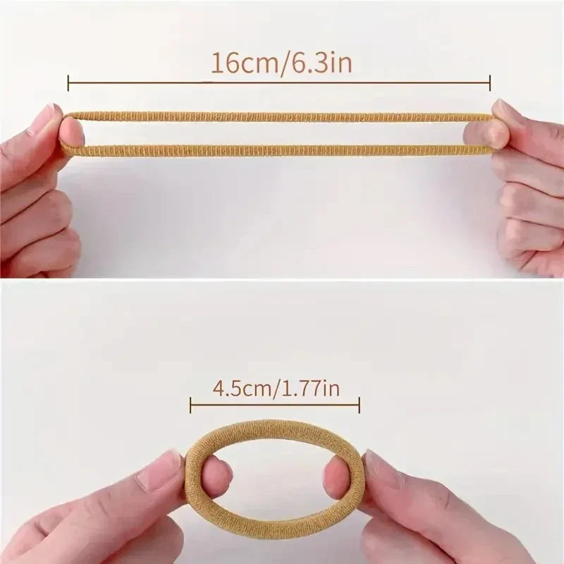 30-200 pieces of women's hair accessories, basic headband, headband tie, ponytail holder, simple and fashionable nylon