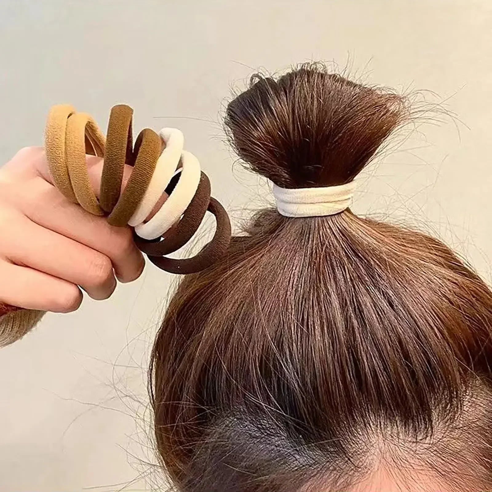 30-200 pieces of women's hair accessories, basic headband, headband tie, ponytail holder, simple and fashionable nylon
