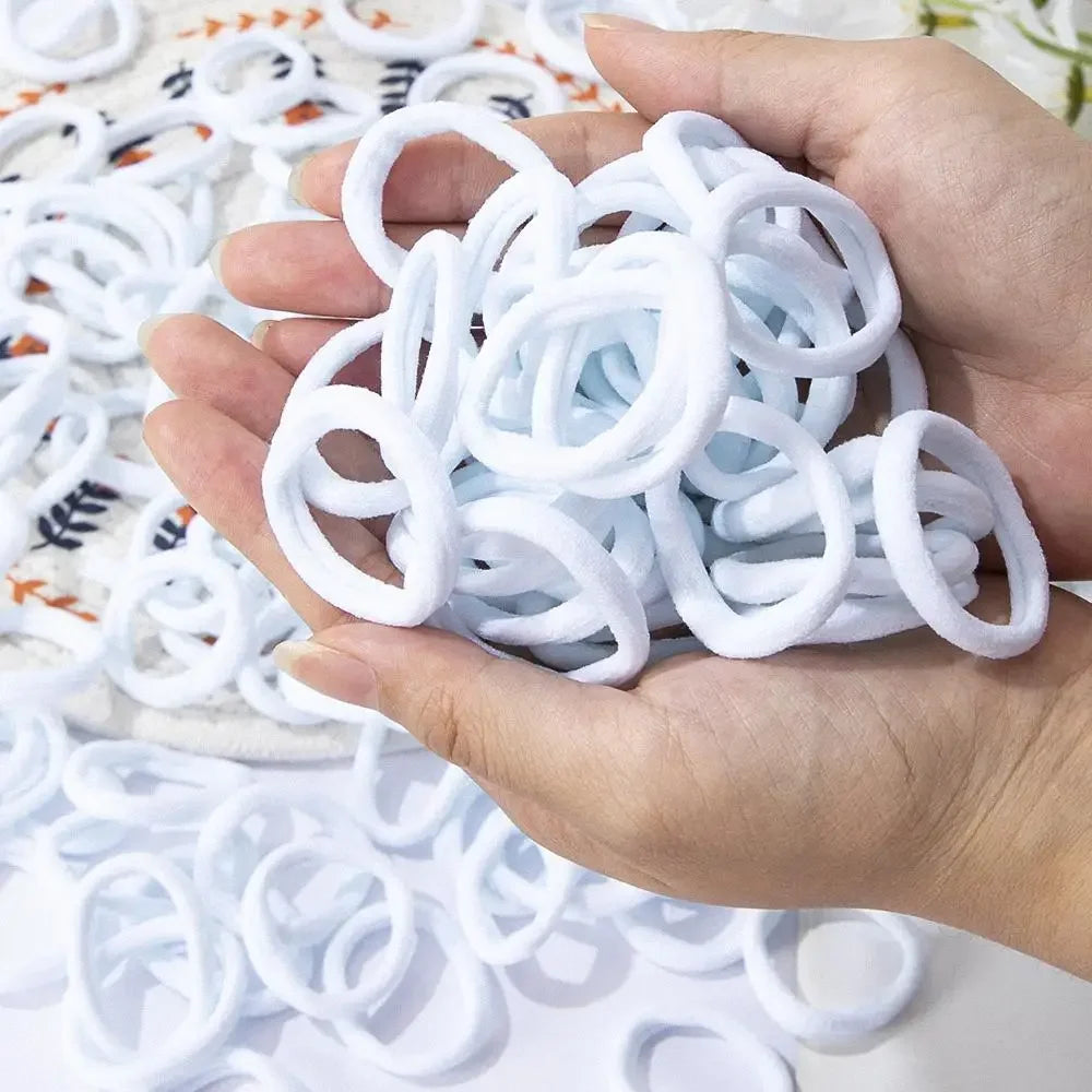 30-200 pieces of women's hair accessories, basic headband, headband tie, ponytail holder, simple and fashionable nylon