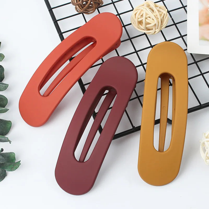 Fashion Matte Flat Hair Clips Duck Billed Clips  Accessories Matte Hairpins Hairgrips Bangs Barrettes Girls Hair Accessories