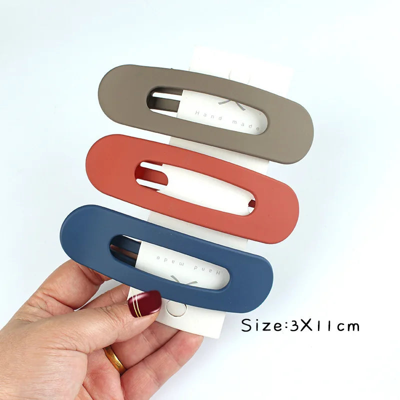 Fashion Matte Flat Hair Clips Duck Billed Clips  Accessories Matte Hairpins Hairgrips Bangs Barrettes Girls Hair Accessories